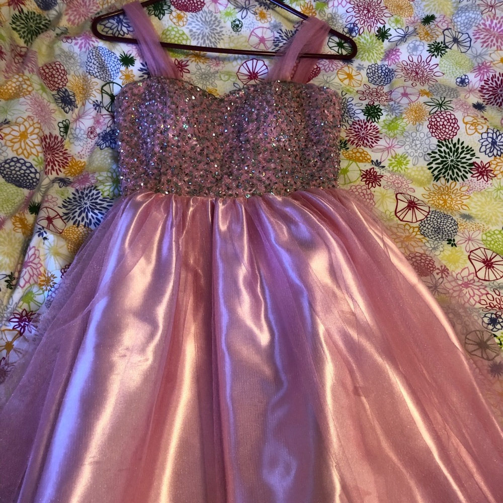 Pink Sequin and Tulle Dress